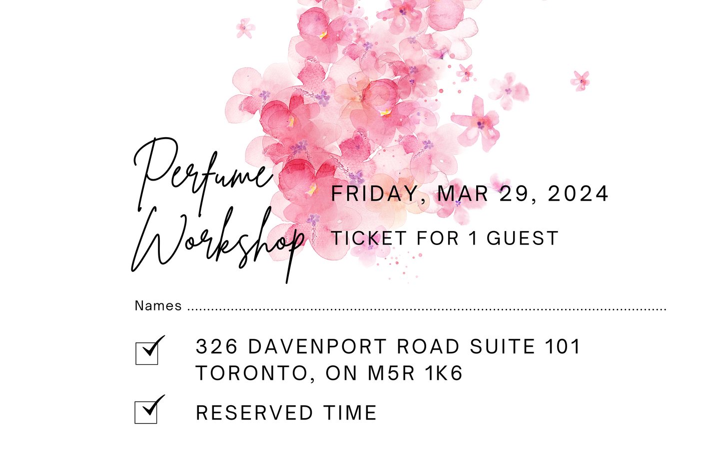 March 29th, 2024 Perfume/Cologne Workshop Session For 1 Guest