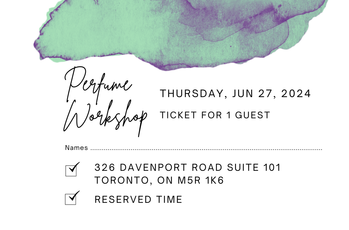 June 27th, 2024 Perfume/Cologne Workshop Session For 1 Guest