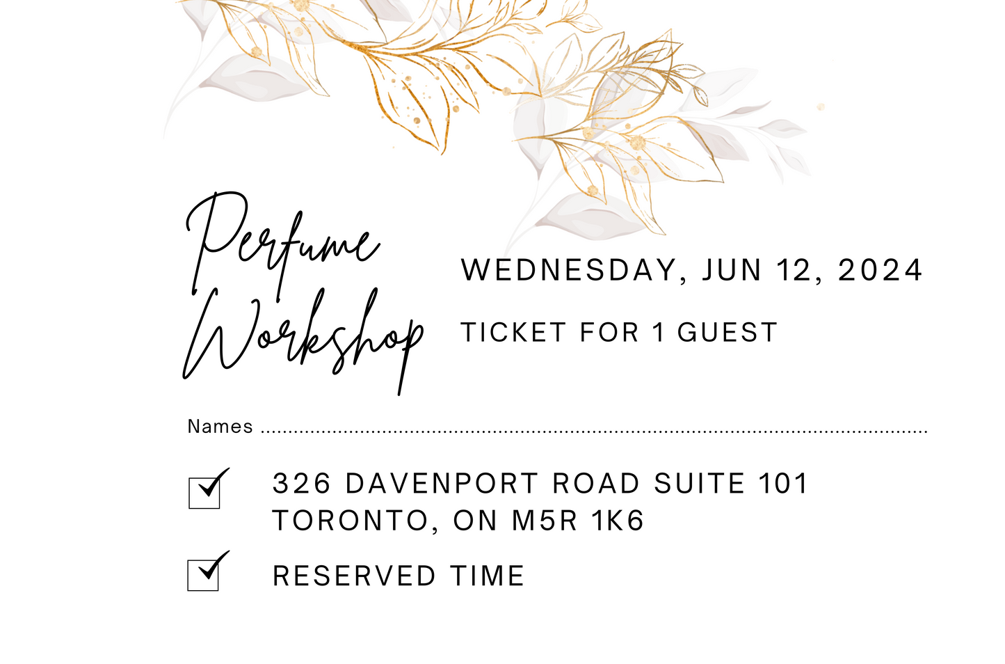 June 12th, 2024 Perfume/Cologne Workshop Session For 1 Guest