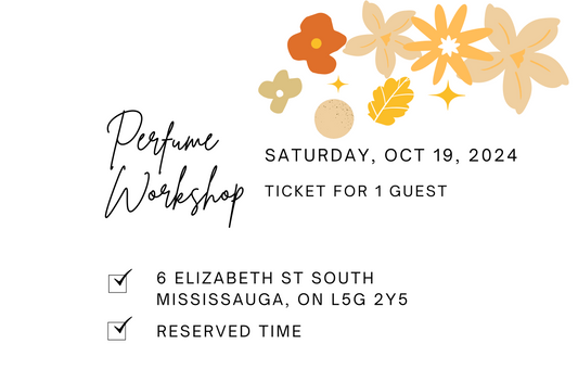 Mississauga Studio October 19th, 2024 Perfume/Cologne Workshop Session For 1 Guest