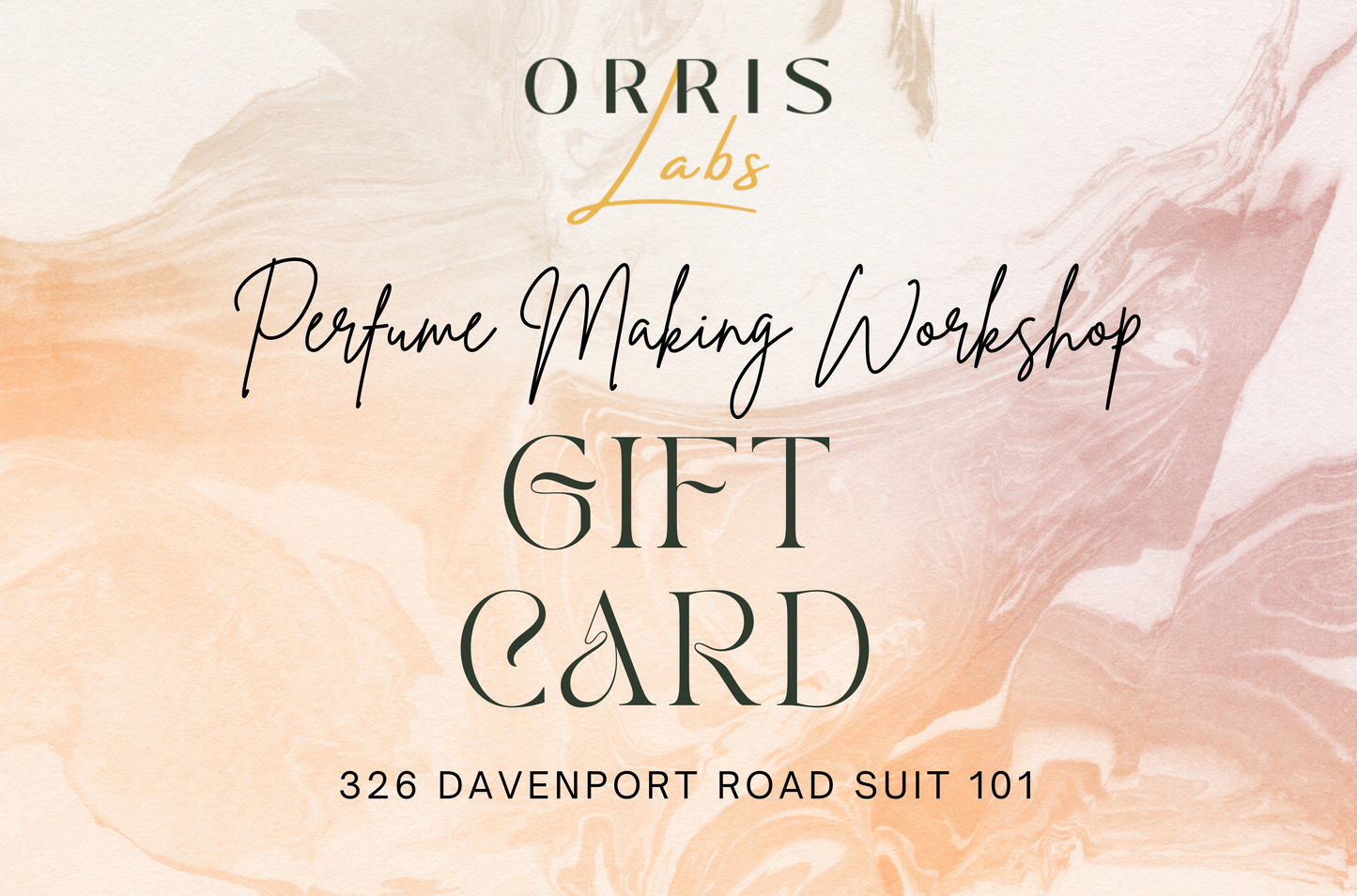 Orris Labs Toronto Perfume | Cologne Making Workshop Virtual Gift Card